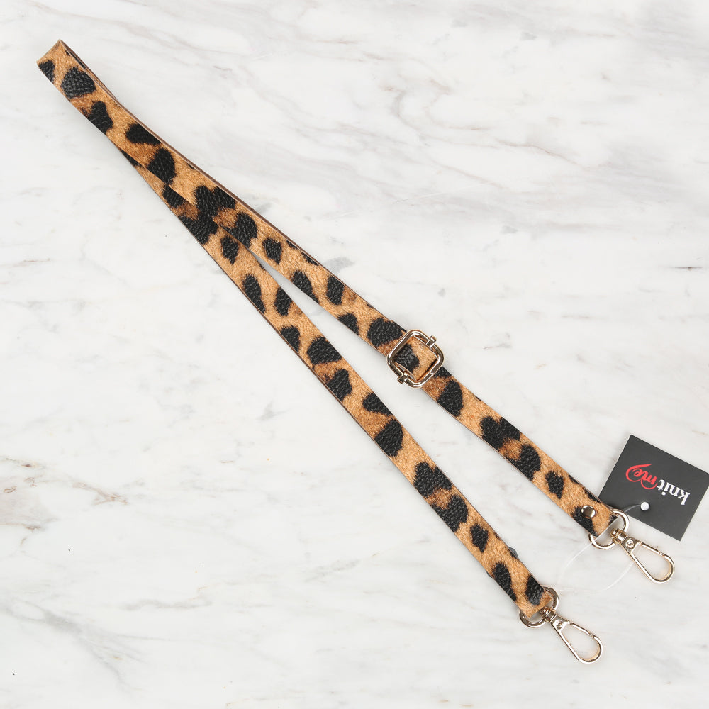 Knitme Sürgü Tokalı Çanta Askısı 135x1,5 cm Leopar BA-0001